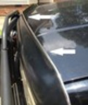 DURAFORCE Bug Deflector Hood Shield Chrome Trim Molding Accessory Wind