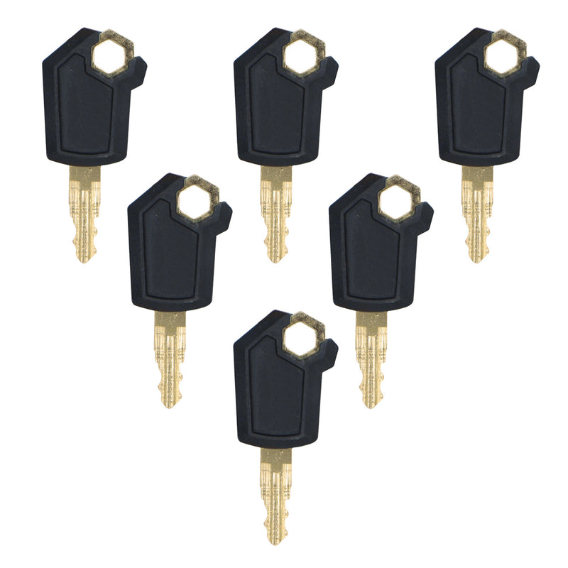 DURAFORCE 6 Key Heavy Equipment Ignition Loader Dozer Key For Caterpillar 5P8500 Fits CAT