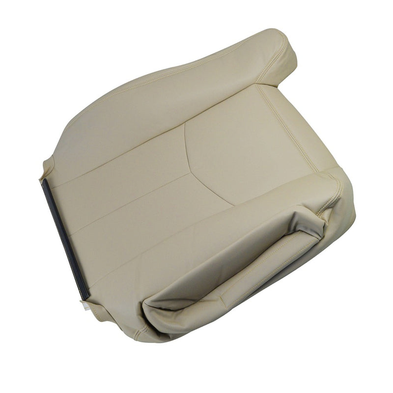 DURAFORCE Passenger Side Top Leather Seat Cover Tan For 2003 2004-2006 GMC Sierra Yukon
