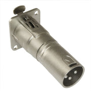 DURAFORCE 4x 3Pin XLR Female To Male Audio Pass Through Feed Panel Mount Connector Adapter