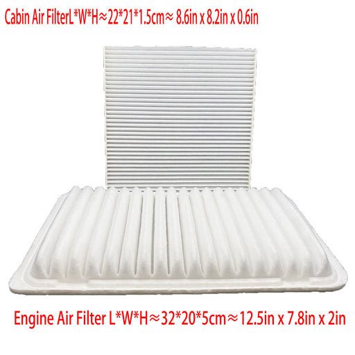 DURAFORCE Engine+ Cabin Air Filter For Toyota Sienna 3.5L(2007-09) 3.3L(04-2006) Combo Set