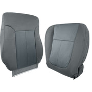 DURAFORCE Driver Bottom & Top Cloth Seat Cover Gray Fit For 2011-2014 Ford F150 STX XL XLT
