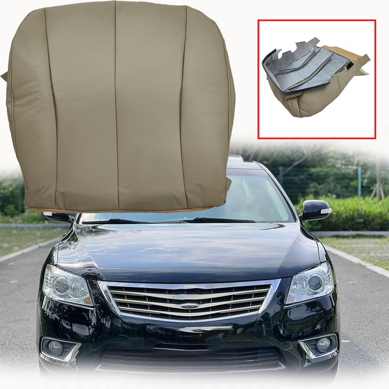 DURAFORCE For 2007-2011 Toyota Camry Driver Side Bottom Replacement Leather Seat Cover Tan