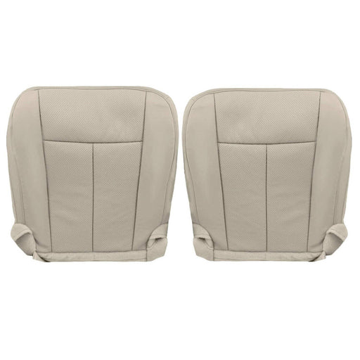 DURAFORCE Leather Bottom Seat Cover Tan For 2007-14 Ford Expedition Driver & Passenger New