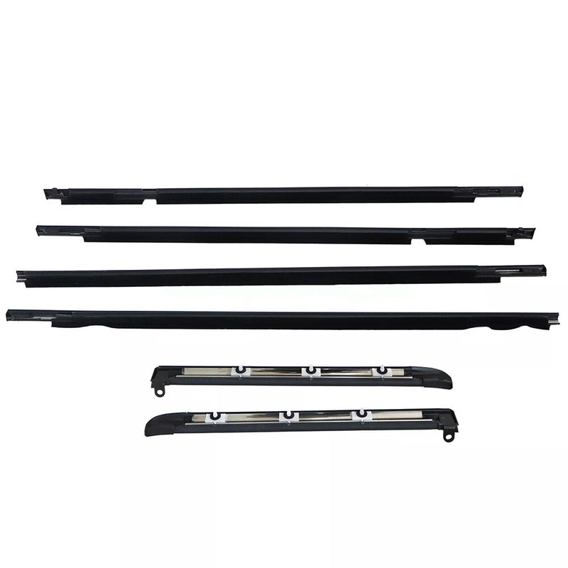 DURAFORCE Car Quarter Door Belt Moulding Black Set For 2003-2008 2009 Toyota Prado GX470