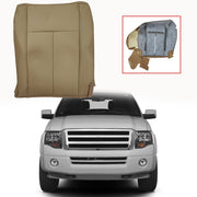 DURAFORCE Front Driver Side Bottom Leather Seat Cover Tan For 2007- 2014 Ford Expedition