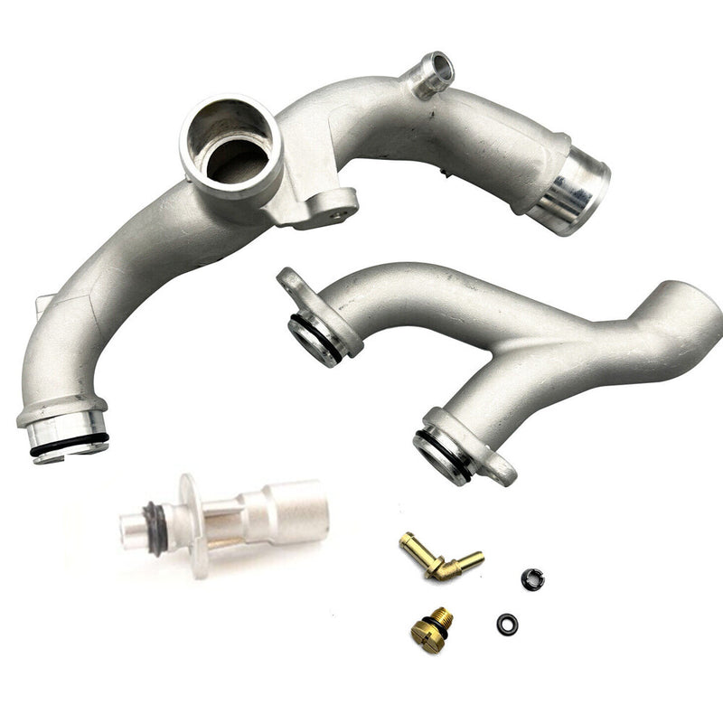 DURAFORCE Fit For Jaguar Land Rover 3.0L 5.0L Oil cool Upgraded Metal Coolant Outlet Pipes