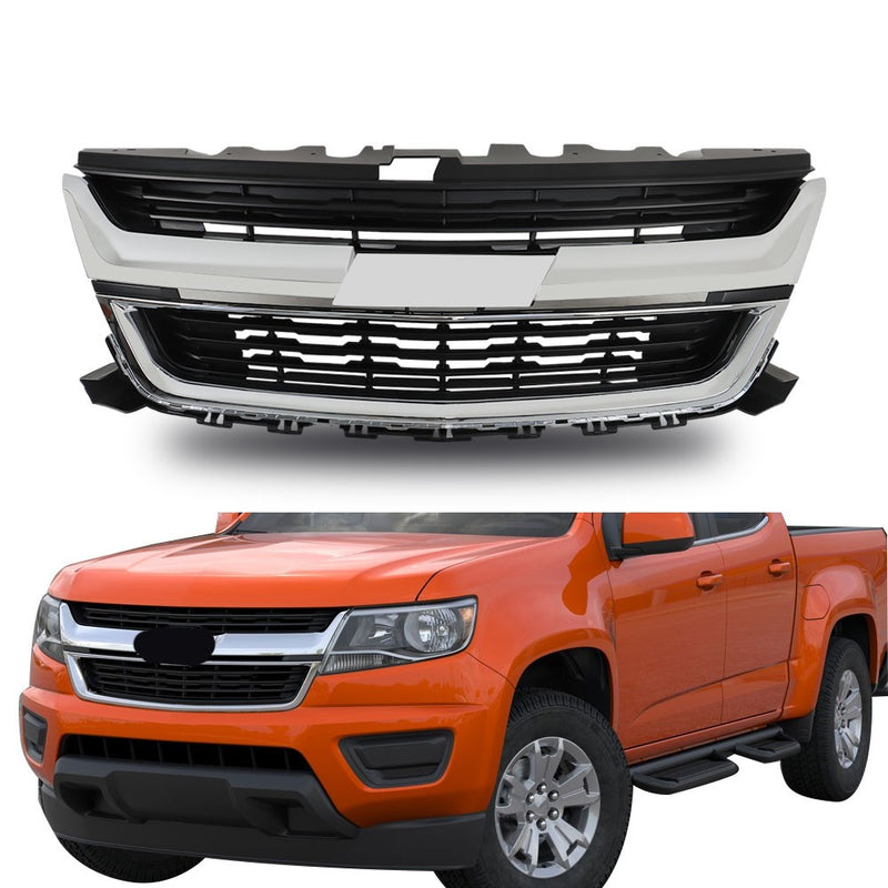DURAFORCE NEW Front Upper Grille Replacement Grill Plastic For Chevrolet Colorado 15-20