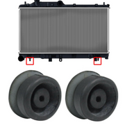 DURAFORCE NEW 2Pcs Bottom Radiator Lower Mount Rubber Cushion Bushing For CRV Civic Accord