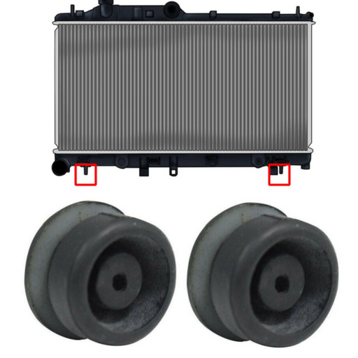DURAFORCE NEW 2Pcs Bottom Radiator Lower Mount Rubber Cushion Bushing For CRV Civic Accord