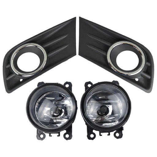 DURAFORCE New A Pair Fog Light W/Cover&Chrome Trim For Honda Pilot 2012-2013-2014-2015 US
