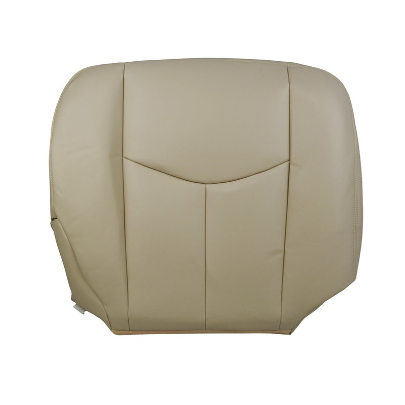 DURAFORCE Driver&Passenger Side Leather Seat Cover Tan For 2003-2006 Chevy Tahoe GMC Yukon