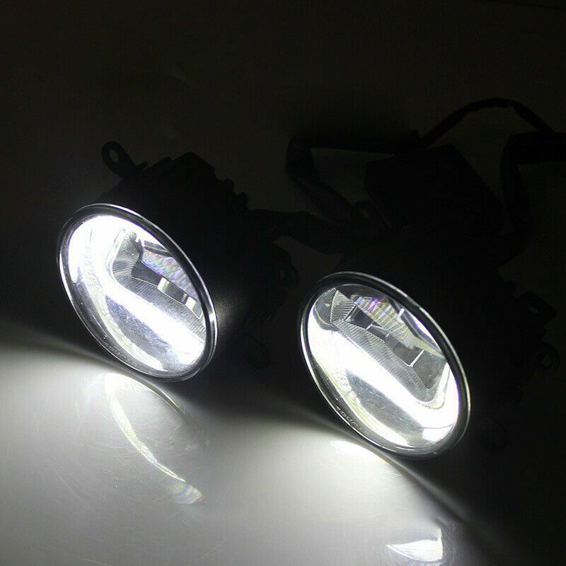 DURAFORCE Fit 2017-2021 Honda Civic Type R Fog Light Lamp Covers+LED Fog Lights Lamps