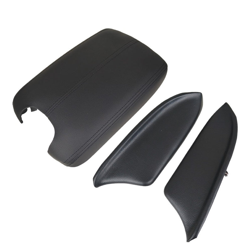 DURAFORCE Car Center Console Cover Front Door Panels Armrest Black for Honda Accord 08-12