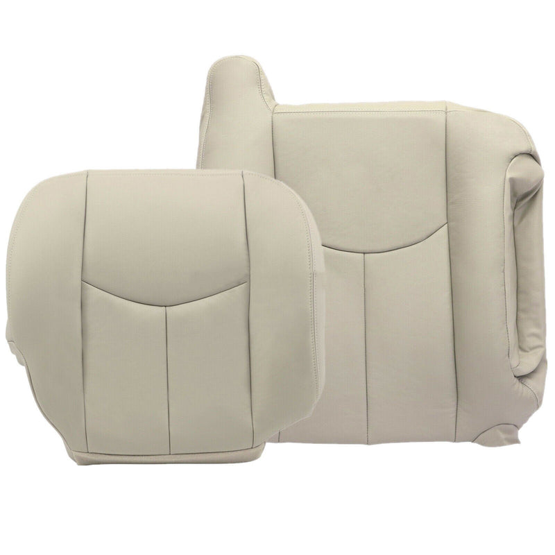 Passenger Bottom Top Leather Seat Covers for 2003 2006 for Chevy Tahoe