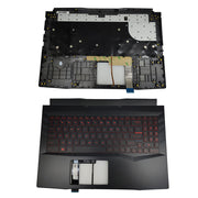 DURAFORCE New Palmrest Red Backlit Keyboard For MSI GL66 11UGK MS-1581 MS-1582 1583 15.6in