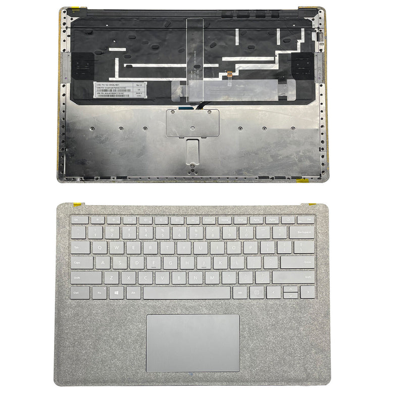 DURAFORCE For Microsoft Surface 1st 2nd 1769 Palmrest Backlit Keyboard Touchpad Case Gray