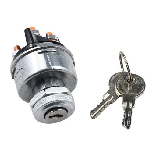 DURAFORCE Universal Ignition Starter Switch for Car Tractor Trailer Starter Switch & 2 Key
