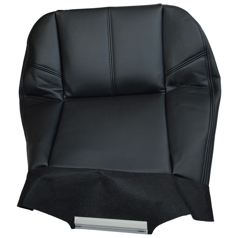 DURAFORCE For 2007-13 Chevy Silverado 1500 2500 HD Driver Bottom Leather Seat Cover Black