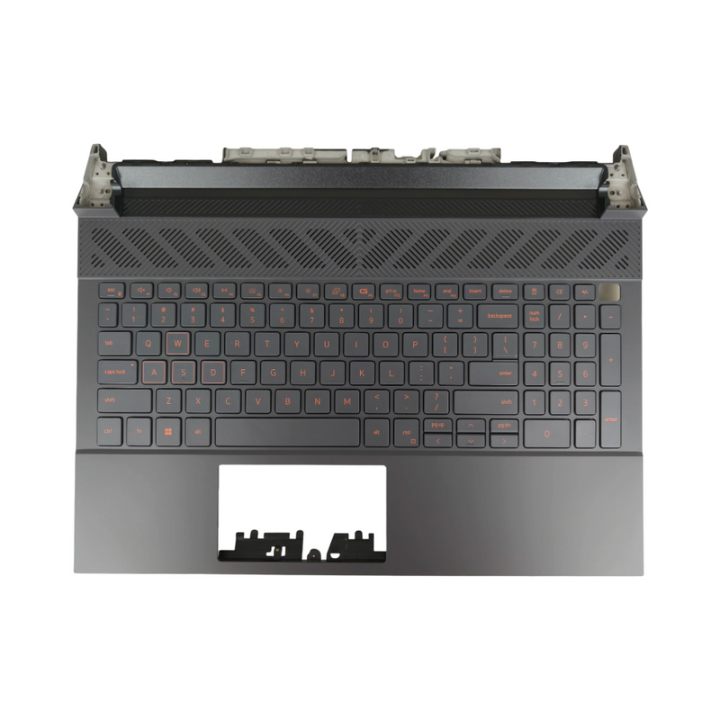 DURAFORCE New 00144H Palmrest Case Keyboard Red Backlit For Dell G15 5530 5531 5535 2023