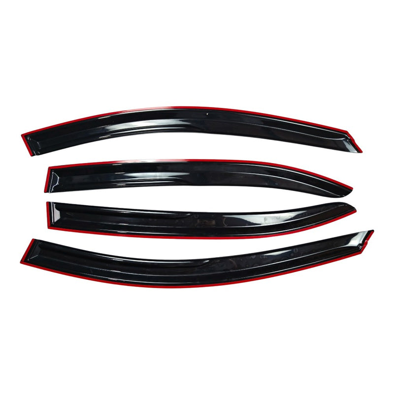 DURAFORCE M Style Window Visors Acrylic For 2014-2019 Mazda 3 Sedan Hatchback