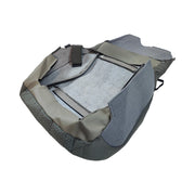 DURAFORCE Driver Passenger Bottom&Top Cloth Seat Cover Gray For 2015-2020 Ford F150 XLT