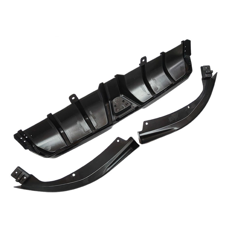 DURAFORCE For 2016-21 Civic Sedan Gloss Black DIffuser Kit W/ LED Light