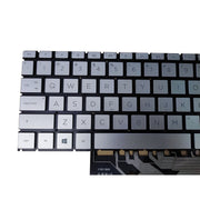 DURAFORCE New Silver Keyboard Backlit For HP ENVY 17m-cg1013dx 17m-cg0013dx 17m-cg0xxx US