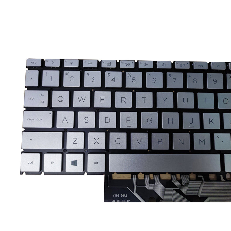 DURAFORCE New Silver Keyboard Backlit For HP ENVY 17m-cg1013dx 17m-cg0013dx 17m-cg0xxx US