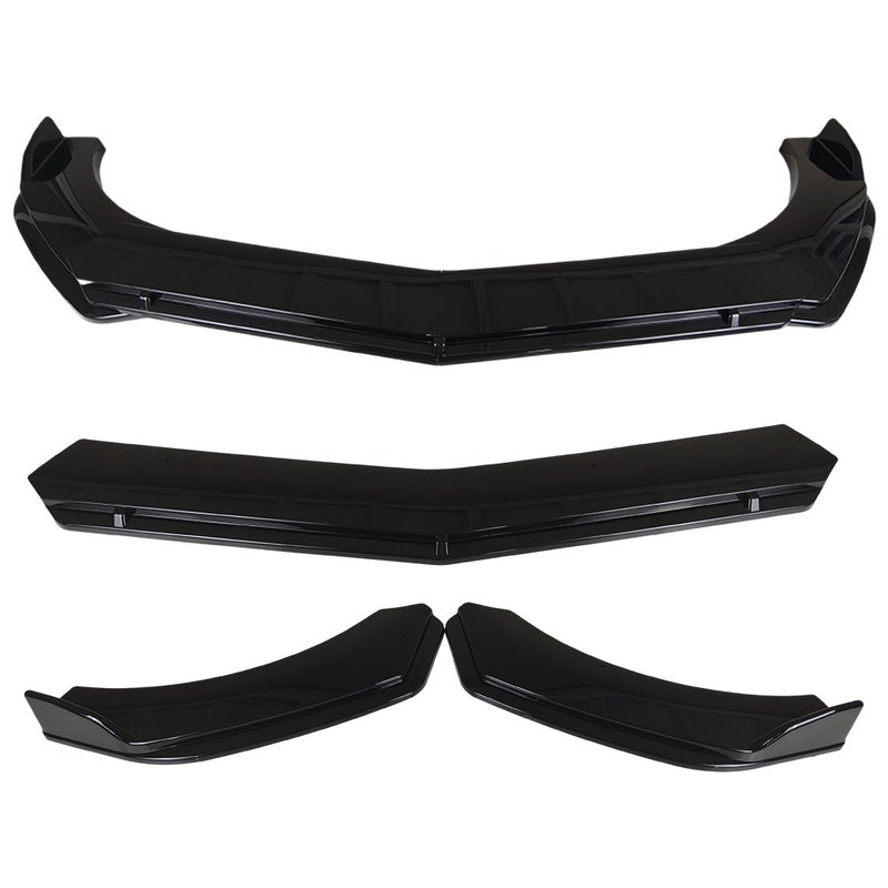 DURAFORCE For Chrysler 300 2006-2019 Front Bumper Lip Splitter Spoiler Chin Kit Gloss Blk