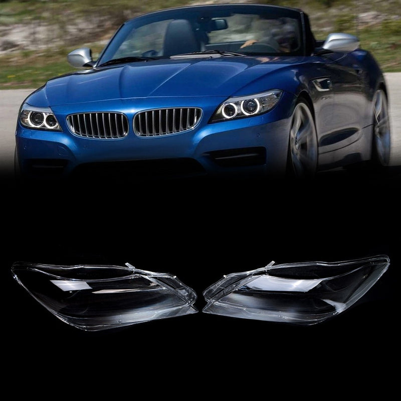 DURAFORCE For BMW Z4 E89 2009-2016 Left & Right Headlamp Headlight Lens Cover Clear