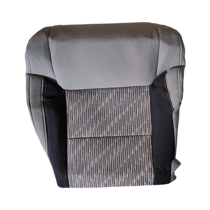 DURAFORCE For 2014 2015-2021 Toyota Tundra Front Driver Bottom Cloth Seat Cover Gray/Black