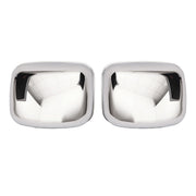 DURAFORCE Chrome Hood Mirrors Cover LH RH Pair for 2008-2017 for Freightliner Cascadia