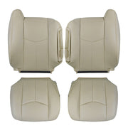 DURAFORCE Driver Passenger Bottom & Top Seat Cover For 2003 2004-2006 Chevy Tahoe Leather
