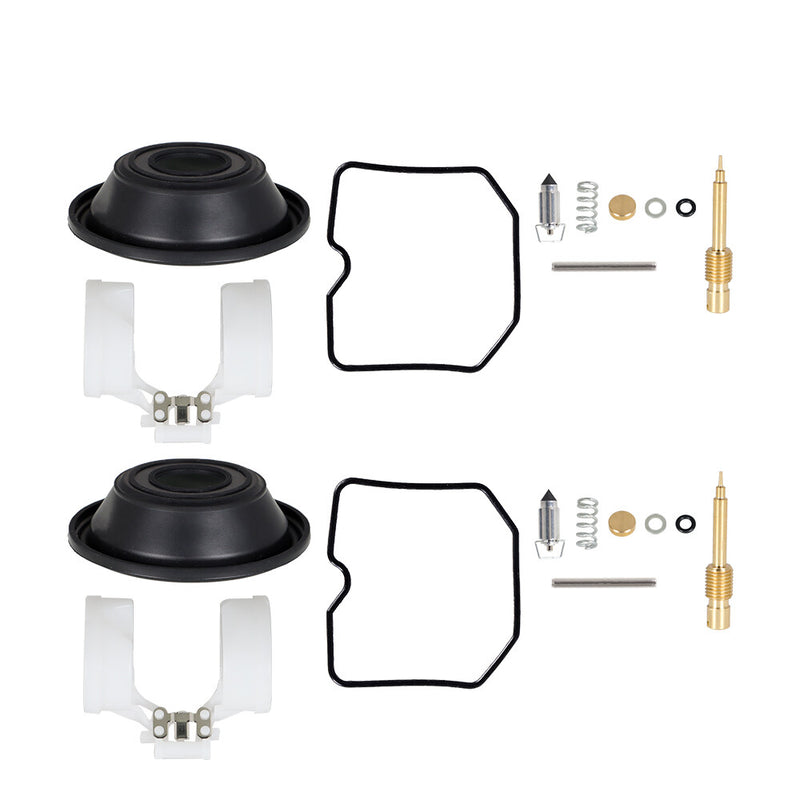 DURAFORCE For Kawasaki EX250 Ninja 250R 2001-2012 2X Carburetor Repair Kit Diaphragm Float