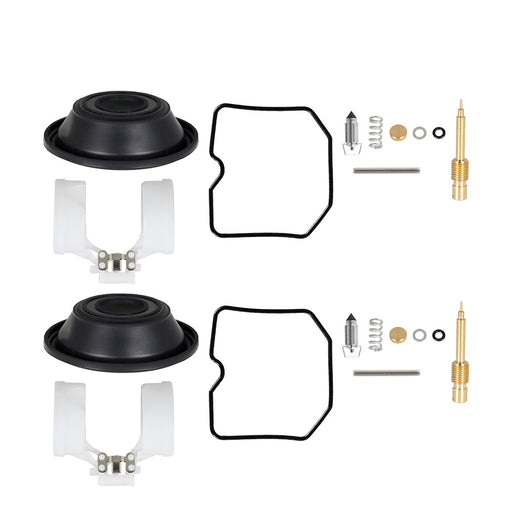 DURAFORCE For Kawasaki EX250 Ninja 250R 2001-2012 2X Carburetor Repair Kit Diaphragm Float