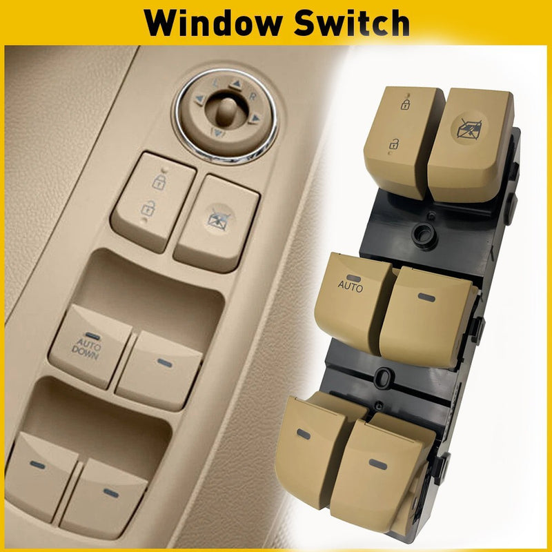 Left Driver Side Master Door Window Switch Beige for Hyundai Elantra 11 15