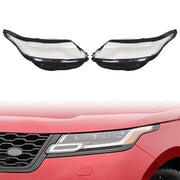 DURAFORCE Left & Right Headlight Clear Lens Cover For 2017-2024 Range Rover Velar