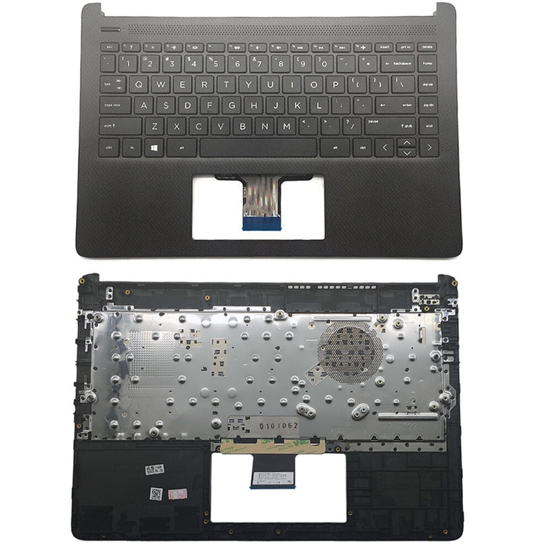 DURAFORCE Palmrest For HP 14-DQ1043CL 14-FQ 14-DQ Keyboard Non-Backlit Black M03796-001 US