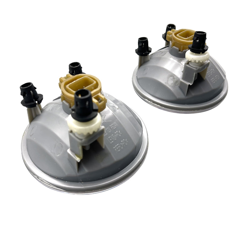 DURAFORCE Set of 2 Clear Lens Fog Light For 2011-2017 Jeep Patriot LH & RH Lamps w / Bulbs