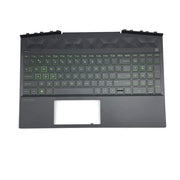 DURAFORCE New Palmrest w/Green Backlit Keyboard For HP Pavilion 15-DK L57593-001 US