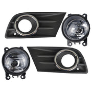DURAFORCE New A Pair Fog Light W/Cover&Chrome Trim For Honda Pilot 2012-2013-2014-2015 US