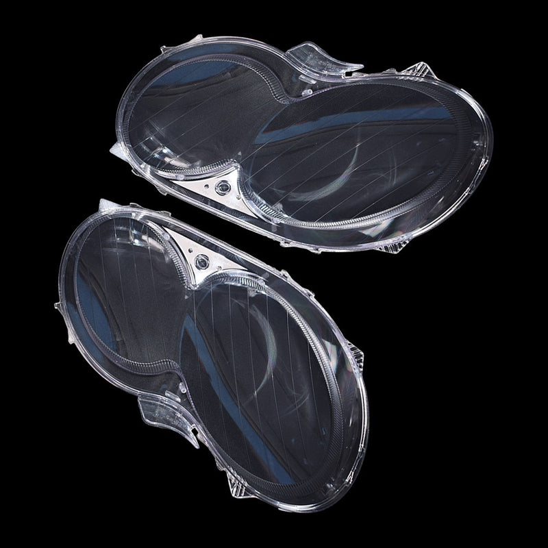 DURAFORCE A Pair Headlight Lens Cover Clear L+R For Mercedes Benz CLK C209 W209 2005-2009