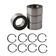 DURAFORCE Front & Rear Wheel Bearings & Ring Clip For Polaris RZR 900 1000 2011-2020