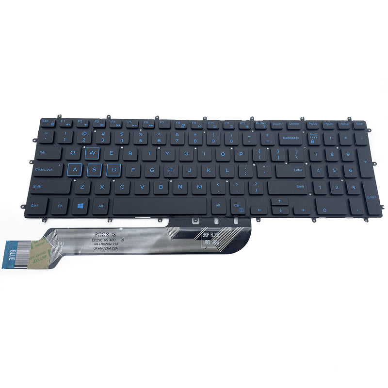 DURAFORCE New For DELL G7 7588 7590 7790 G7 15 7588 Keyboard w/Blue Backlit M6JTP Black