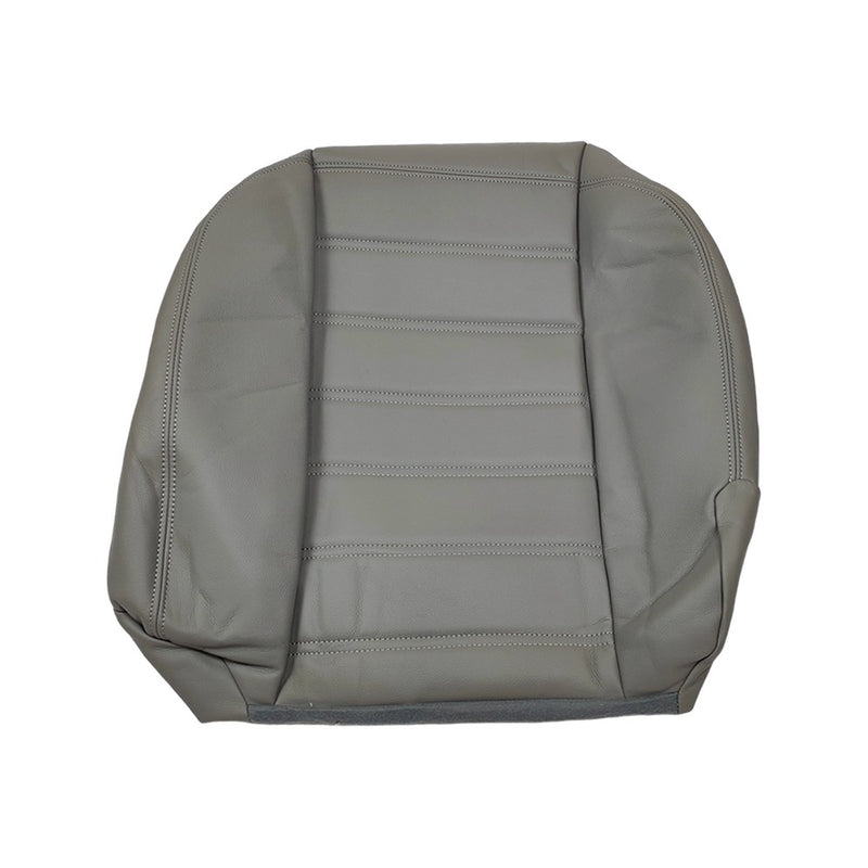 DURAFORCE Driver Side Bottom Leather Seat Cover Gray For Hummer H2 2003 2004 2005 - 2007