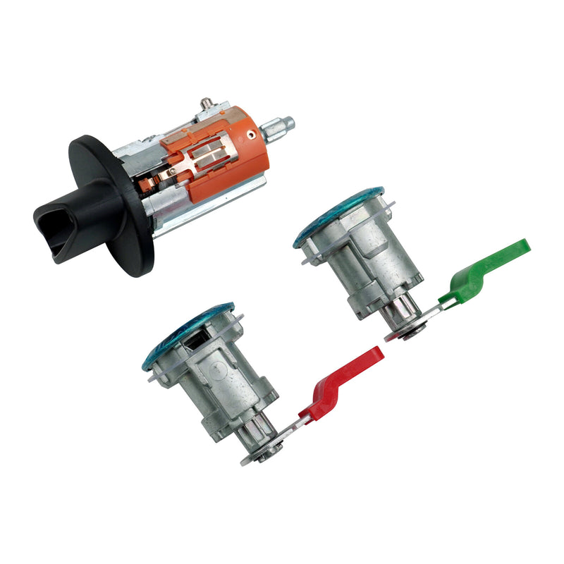 DURAFORCE For 1996-08 ford E150 E250 E350 Door Lock Cylinders & Ignition Switch with Keys