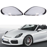 DURAFORCE For 2014-2016 Porsche Boxster Cayman 981 Headlight Lens Cover Shell Left + Right