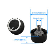 DURAFORCE 3 x A/C Heater TEMP CONTROL KNOB For 08-17 Chevrolet Express Van Savana 84793085