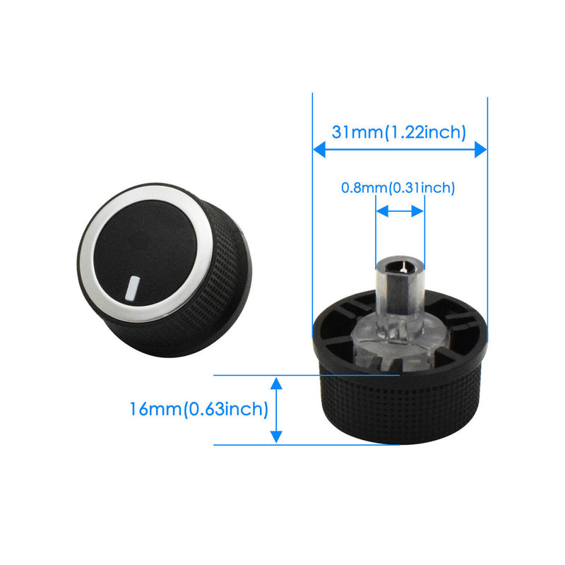 DURAFORCE 3 x A/C Heater TEMP CONTROL KNOB For 08-17 Chevrolet Express Van Savana 84793085